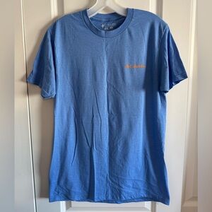 Columbia Men's Short Sleeve Tee in Blue and Orange